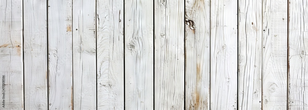 Fototapeta premium White painted wood background. Vertical white wood texture. Wooden background