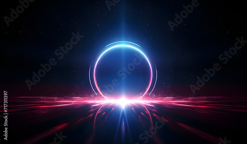 Shiny Neon Luminance of a Wormhole, Quantum Leap Radiance of an Energy Vortex