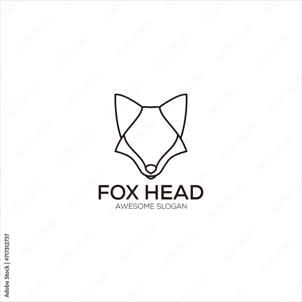 fox logo gradient colorful illustration fox logo gradient colorful illustration