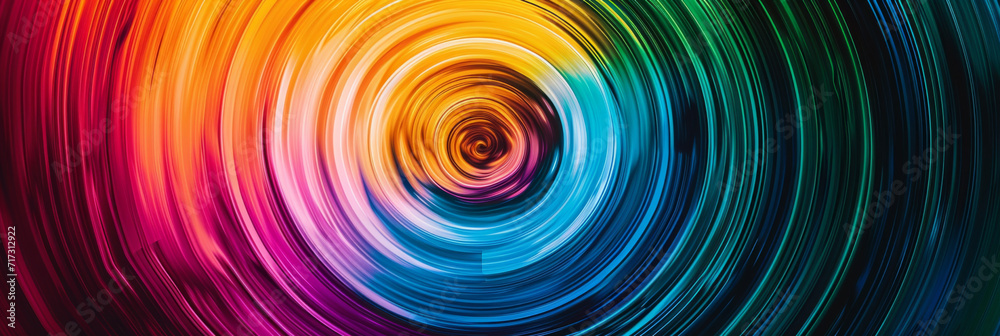 concentric circles in radiant hues converge to shape a dynamic rainbow background, generative AI concentric circles in radiant hues converge to shape a dynamic rainbow background, generative AI
