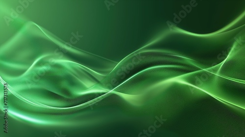 Green Gradient Blur flare Abstract background. Modern 