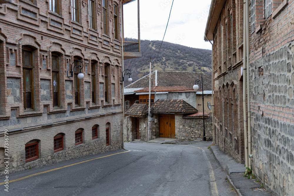 Old streets, Sheki city, Azerbaijan