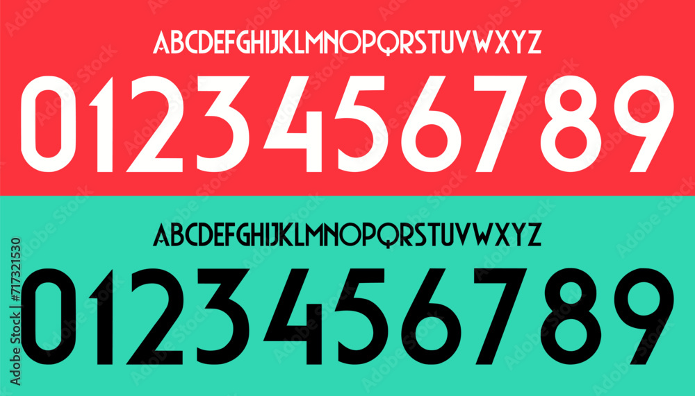 Atletico madrid font. font vector team 2023 - 2024 kit sport style font. football style font with lines inside. sports style letters and numbers for soccer team. Home away Atletico madrid font. font vector team 2023 - 2024 kit sport style font. football style font with lines inside. sports style letters and numbers for soccer team. Home away