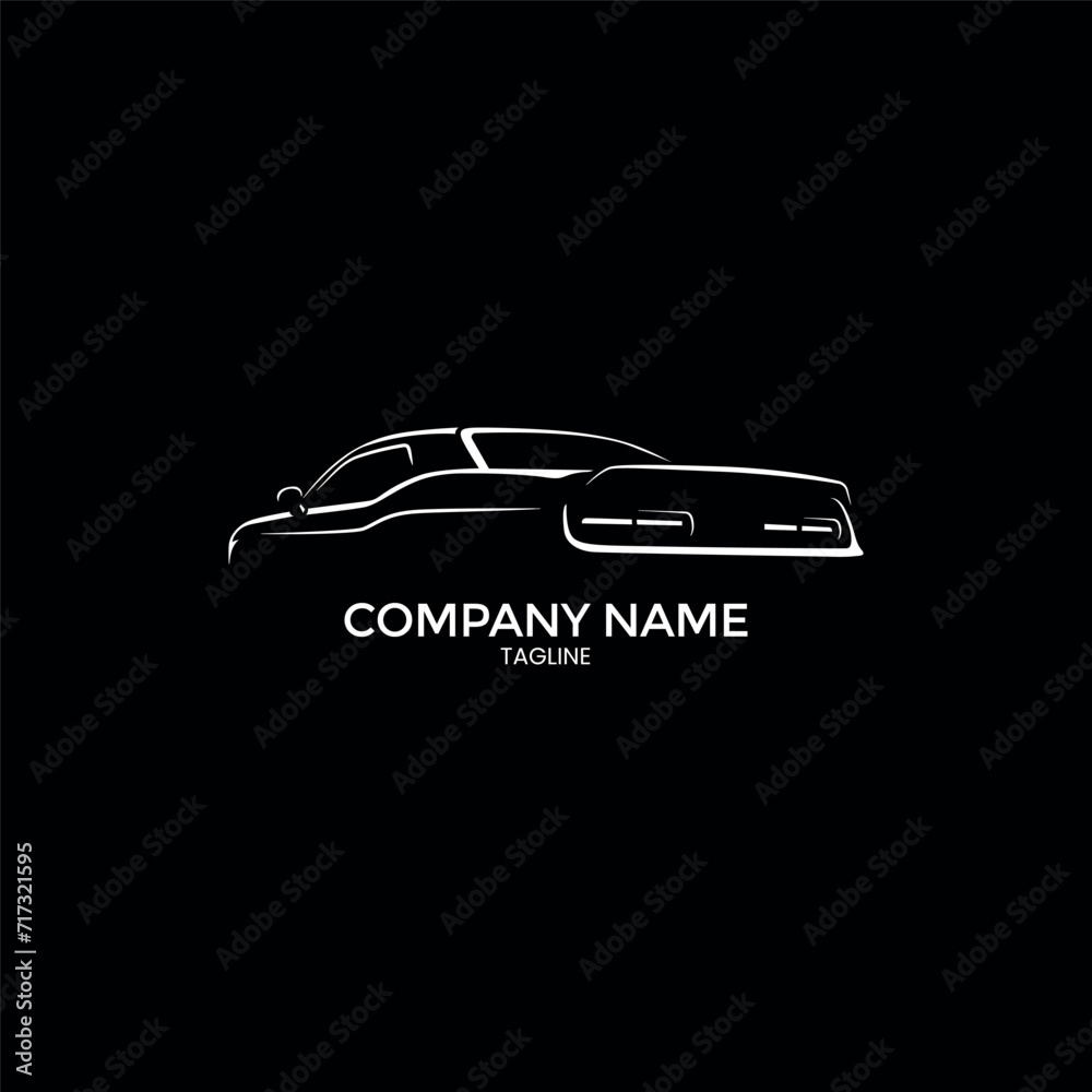 car silhouette logo design