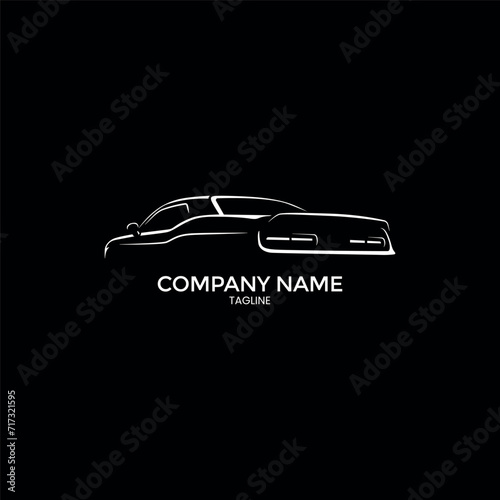 car silhouette logo design