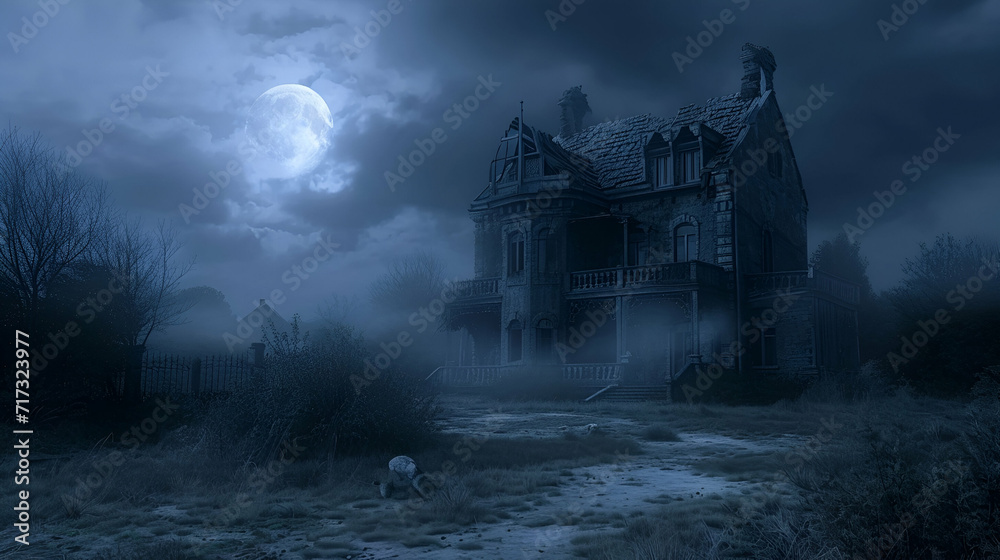 Haunted House: Moonlit Abandonment