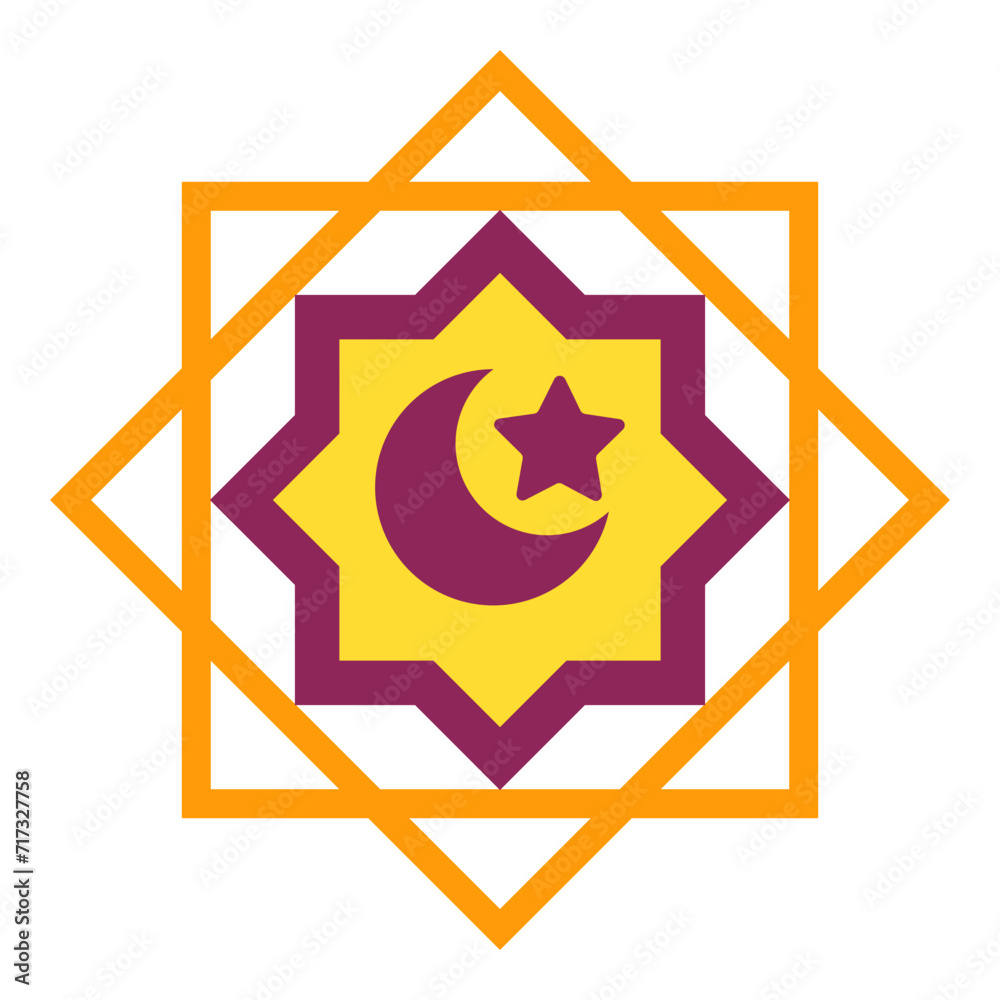 Idul fitri or eid mubarak islam decoration vector illustration Idul fitri or eid mubarak islam decoration vector illustration