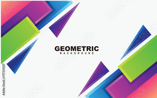 geometric background colorful gradient vector design