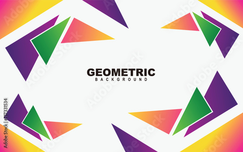 Free Download geometric background colorful gradient vector design - GFXLoad