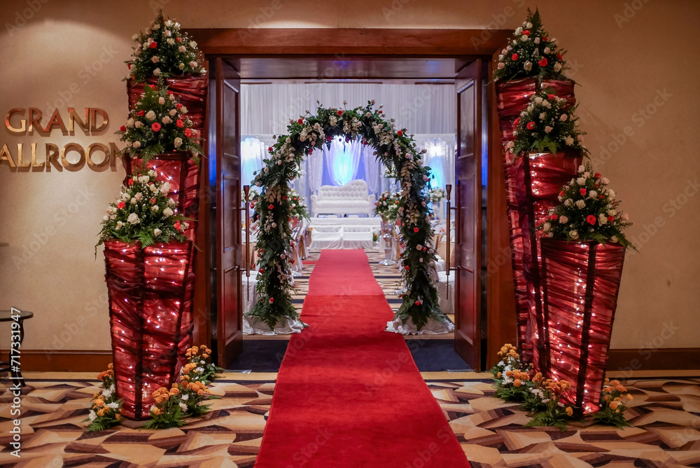 Fototapeta premium Wedding venue entrance