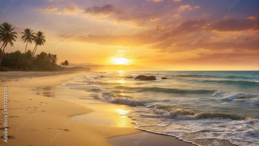 The breathtaking beauty of a serene beach The breathtaking beauty of a serene beach