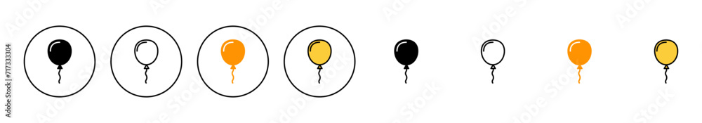Balloon icon set vector. Party balloon sign and symbol Balloon icon set vector. Party balloon sign and symbol