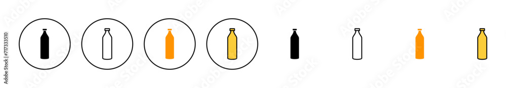 Bottle icon set vector. bottle sign and symbol Bottle icon set vector. bottle sign and symbol