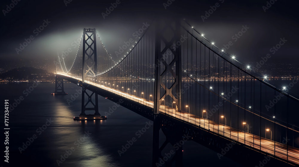 Golden Gate Bridge sunset, iconic San Francisco landmark, ultra HD bridge scenery, majestic bridge at dusk, architectural marvel, suspension bridge close-up,