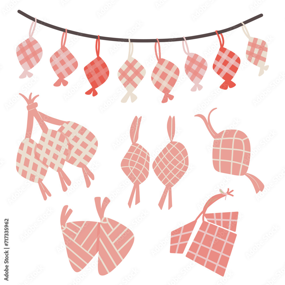 Cute Hand-Drawn Pink Ketupat for Eid al-Fitr. Perfect for Greetings, Banners, and Eid-themed Social Media Cute Hand-Drawn Pink Ketupat for Eid al-Fitr. Perfect for Greetings, Banners, and Eid-themed Social Media