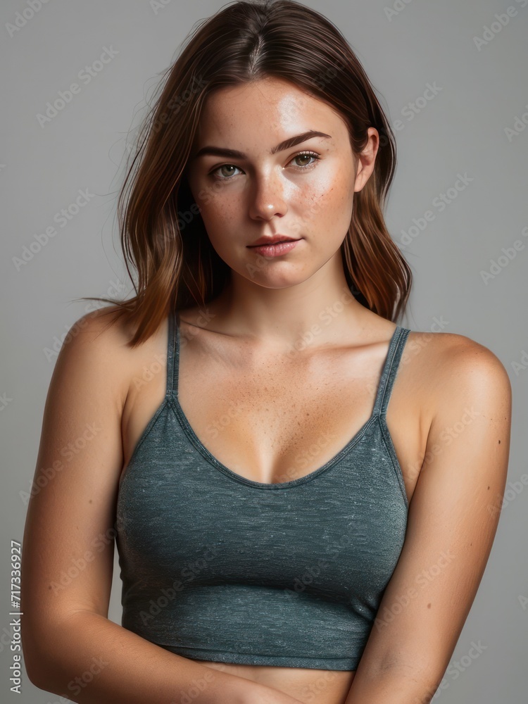 beautiful attractive female model looking at the camera beautiful attractive female model looking at the camera