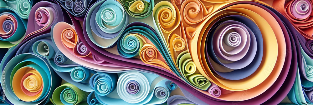 colorful paper patterns bsckground, generative AI colorful paper patterns bsckground, generative AI