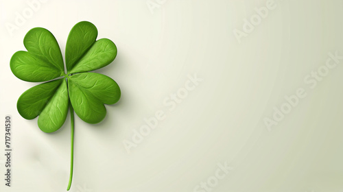 shamrock on a plain background, St Patricks Day, 