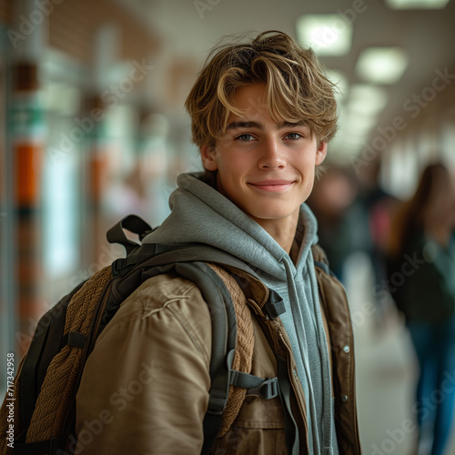 Student portrait at school