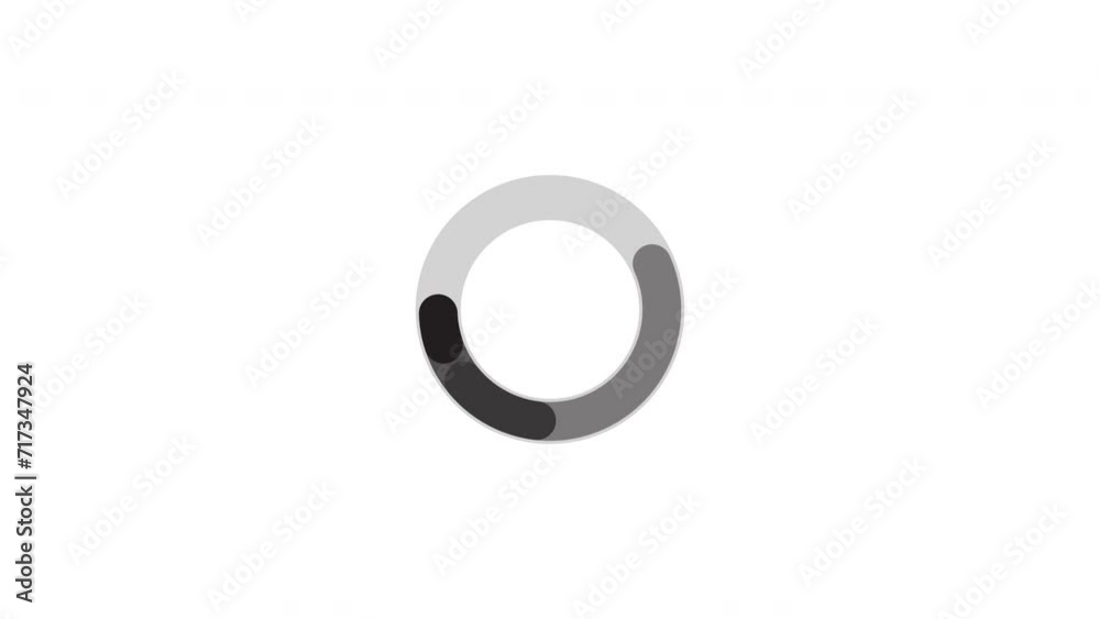 Circle Loading icon loop out animation with white background. 4K Video Circle Loading icon loop out animation with white background. 4K Video