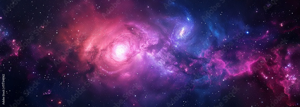 Galaxy with nebula and stars in space. Outer space background. Galaxy background