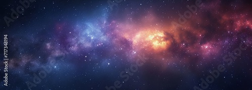 Galaxy with nebula and stars in space. Outer space background. Galaxy background photo