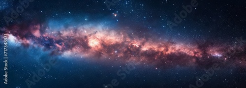 Galaxy with nebula and stars in space. Outer space background. Galaxy background photo