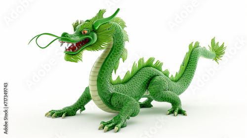 green dragon isolated