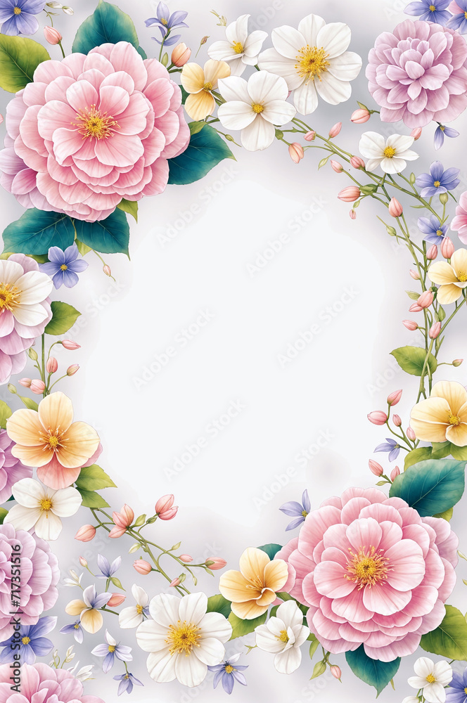 Royal Floral Ornamental Design with Copy Space Royal Floral Ornamental Design with Copy Space