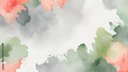 Abstract Watercolor Paint Background For Wallpaper © AliaWindi