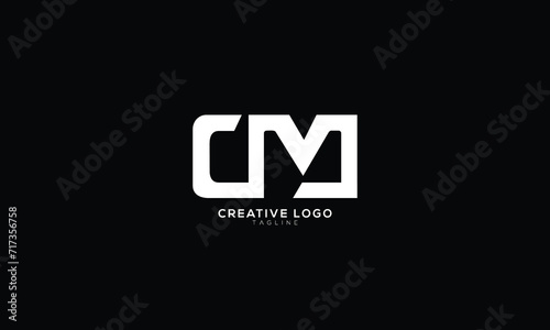 CM Abstract initial monogram letter alphabet logo design