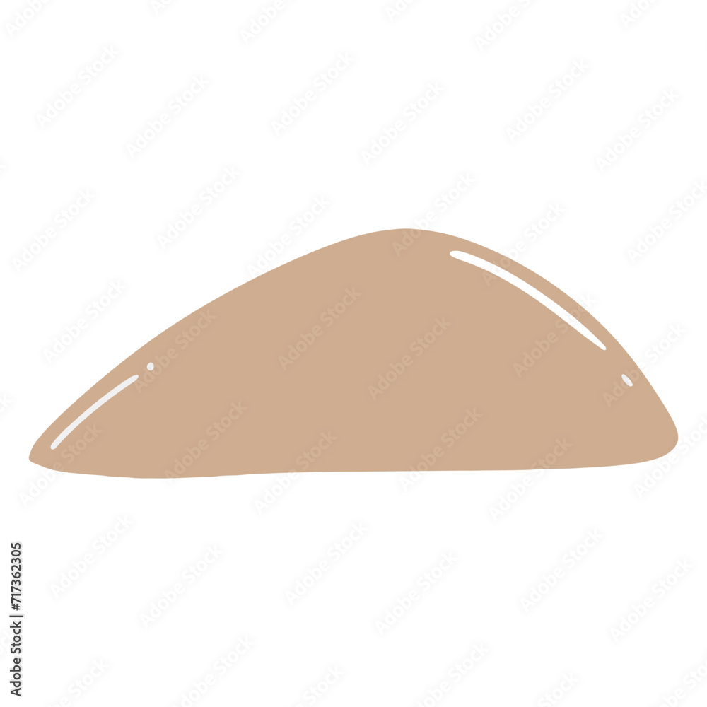 heap sand on contruction isolated on white background. heap sand on contruction isolated on white background.