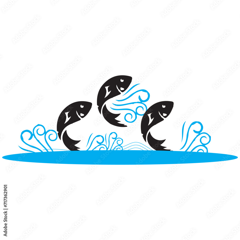 Fototapeta premium fish icon vectors illustration symbol