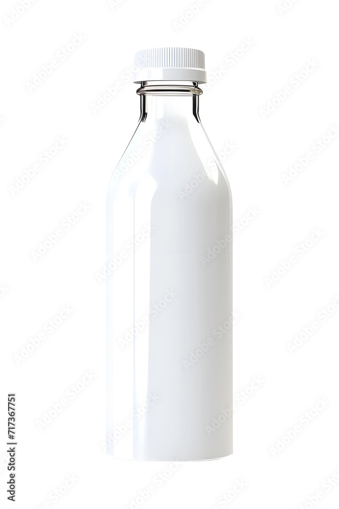 Bottle of milk isolated on transparent and white background Bottle of milk isolated on transparent and white background