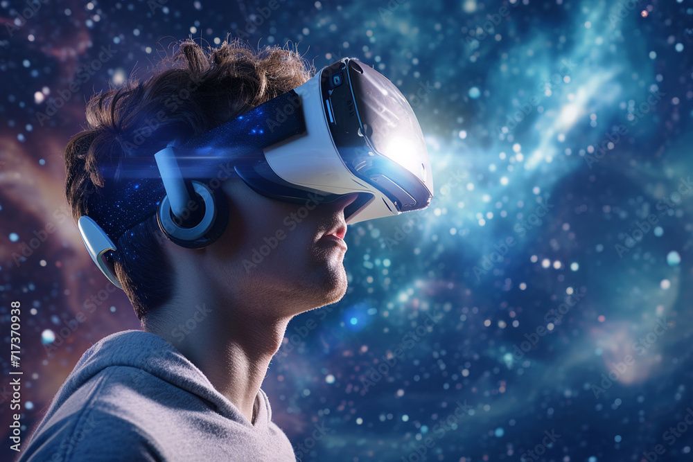 Virtual Reality background 3d immersive world Virtual Reality background 3d immersive world