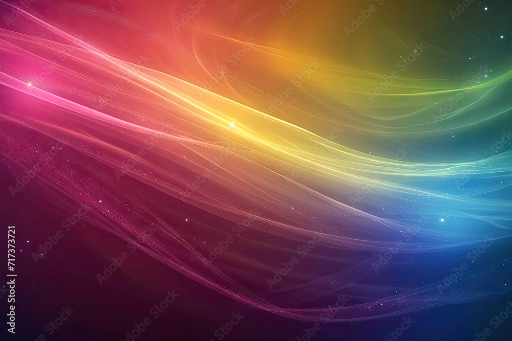 Smooth Blend Rainbow Glow Abstract Background