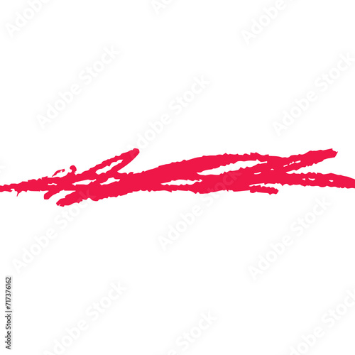 abstract red marker stroke element