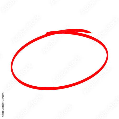 red circle stroke