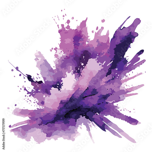 Purple powder burst