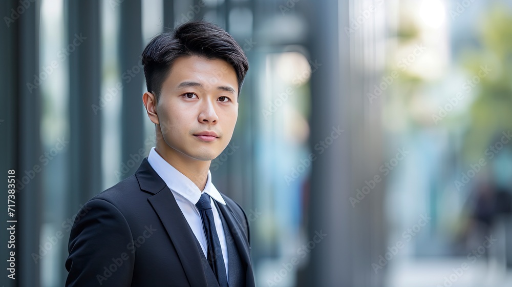 Modern Businessman in Urban Setting Modern Businessman in Urban Setting