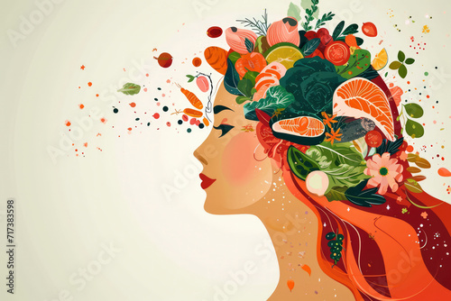 Healthy Diet: A balanced diet rich in vitamins and minerals contributes to overall hair health