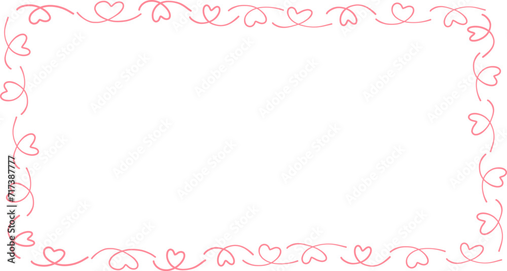 Doodle of heart frame for valentine's day. Hand drawn heart element vector. Doodle of heart frame for valentine's day. Hand drawn heart element vector.