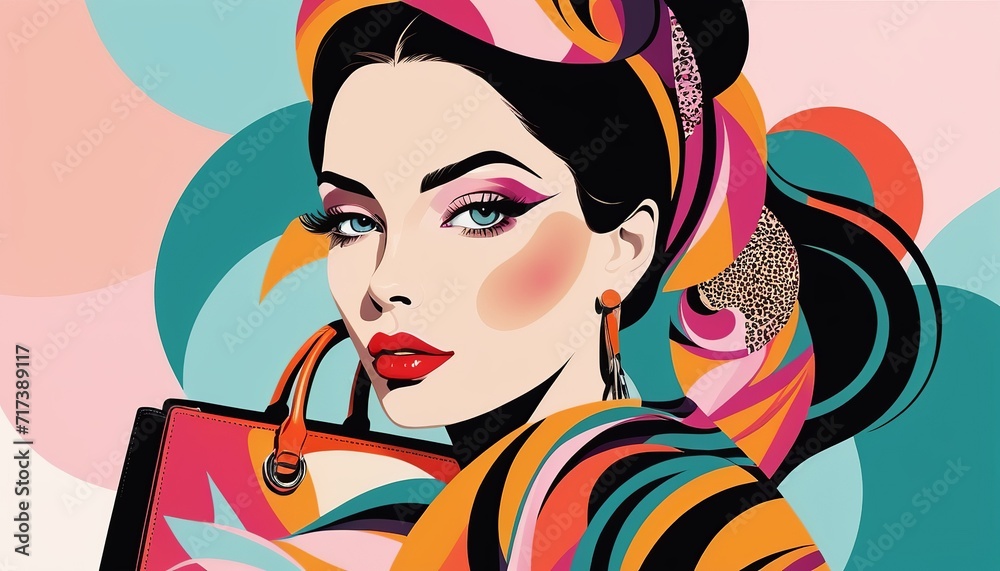 Designed for Interiors: Woman Abstract Illustration Art Designed for Interiors: Woman Abstract Illustration Art