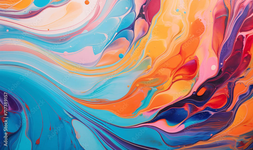 a swirl of ink paint wallpaper, blue and orange abstract water shape pattern, modern 3D backdrop a swirl of ink paint wallpaper, blue and orange abstract water shape pattern, modern 3D backdrop