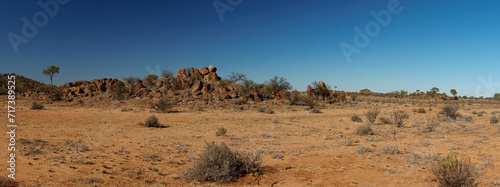 A distinctive rocky outcrop of exposed rocks or boulders made of granite known as a Granite Tor. The result of weathering and erosion processes over an extended period.