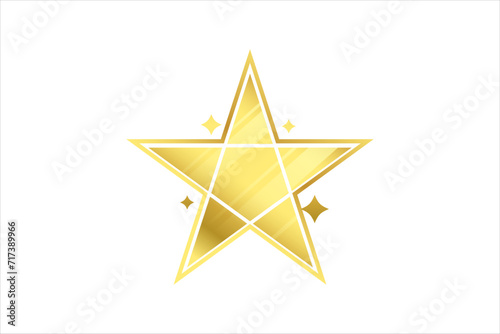 Star Laser Metallic Sticker Design