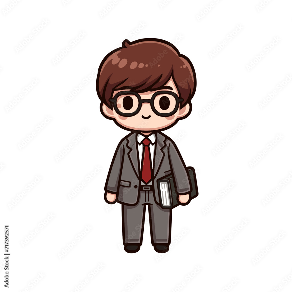 businessman cartoon character vector