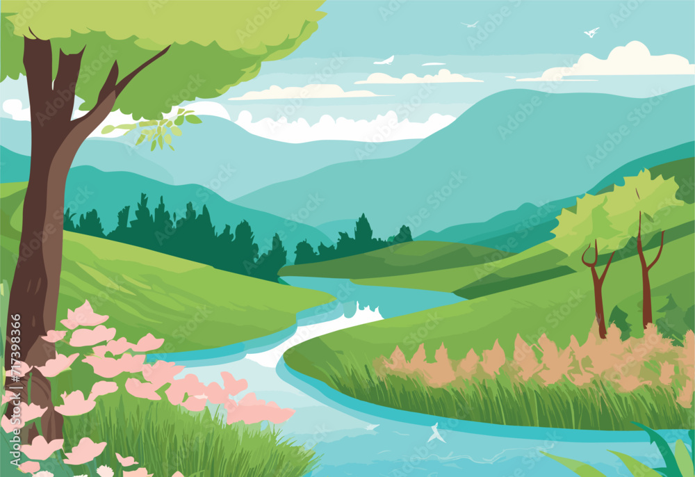 nature land space adventure background