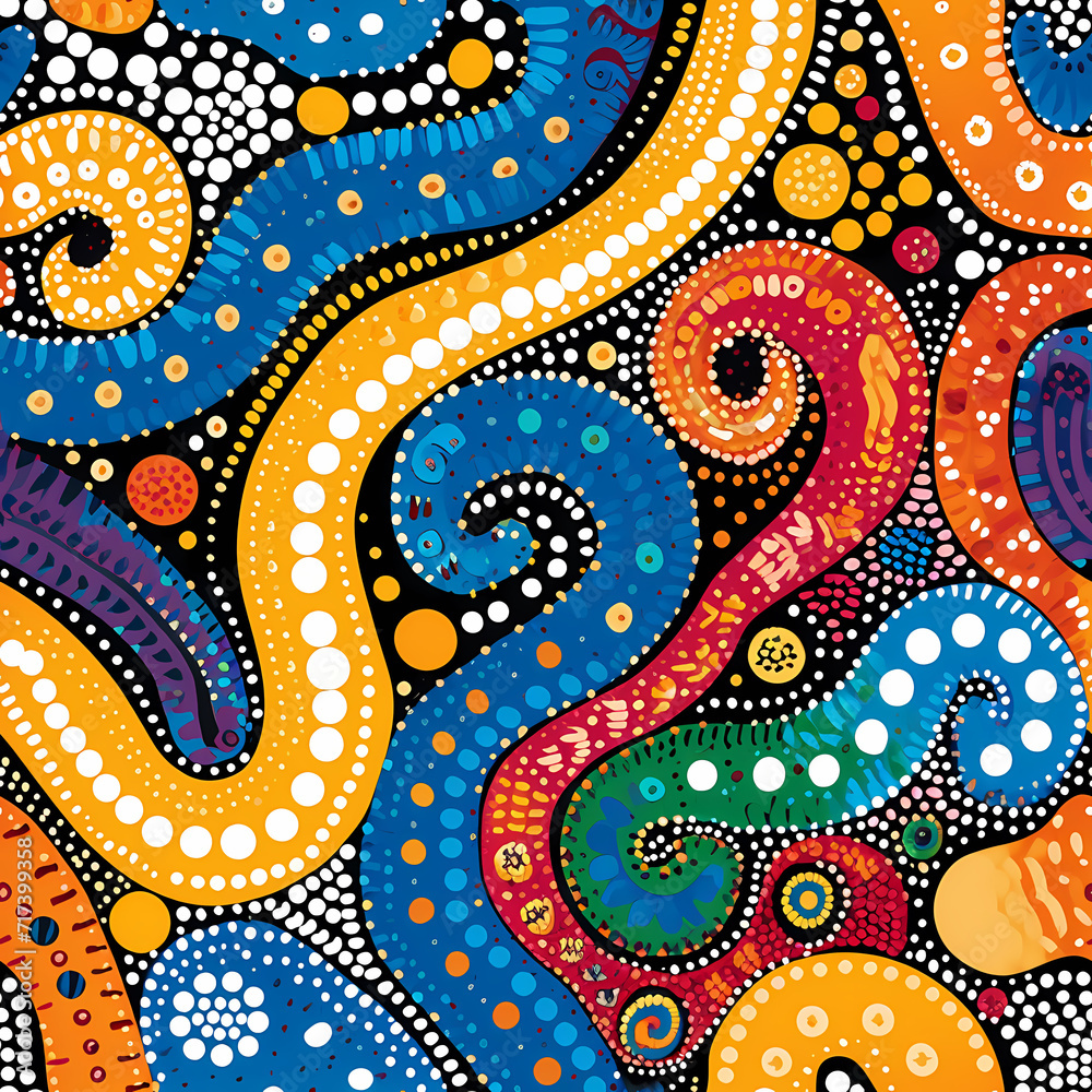 seamless pattern with circles seamless pattern with circles