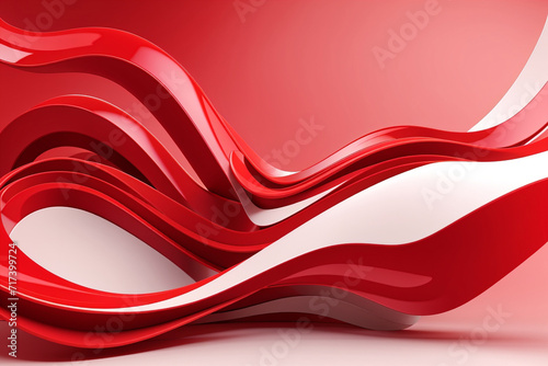 A Red background with a swirl of light